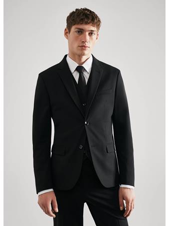 MANGO - Super Slim-fit Suit Blazer BLACK