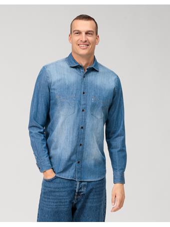OLYMP - Casual Regular Fit, Casual Shirt 15 DENIM BLUE