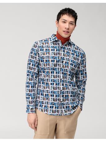 OLYMP - Organic Casual Regular Fit, Casual Shirt 15 BLUE