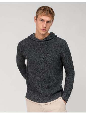 OLYMP - Casual Knitwear Cotton Sweatshirt Hoody 64 GREY