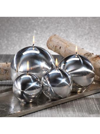 ZODAX - Metallic Ball Candles SILVER