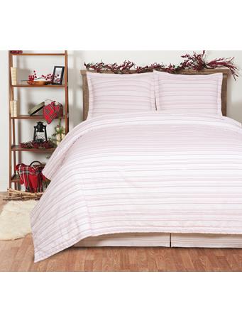 C&F HOME - Dotted Seersucker Quilt Set - Full/Queen WHITE