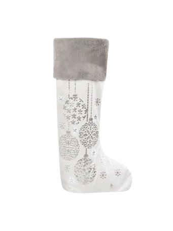 THE STANDING STOCKING - Having A Ball WHITE