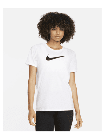 NIKE - Dri-FIT Swoosh Women's T-Shirt WHITE/(BLACK)