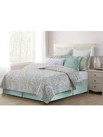 C&F HOME - Maisie Quilt Set - King BLUE