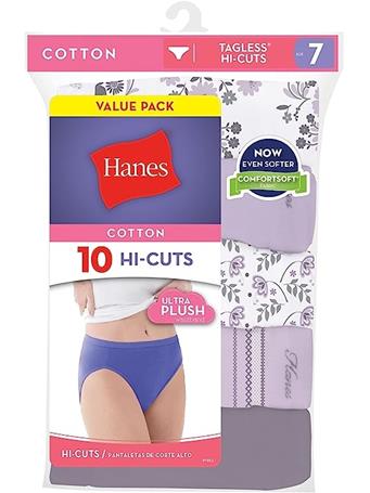 HANES - Women's Hi-Cut Panty 10-Pack  ASST