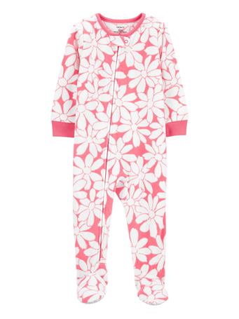 CARTER'S - Baby 1-Piece Floral Fleece Footie PJs
 PINK