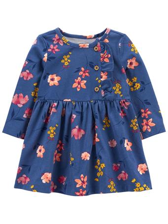 CARTER'S - Baby Butterfly Jersey Dress BLUE