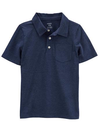CARTER'S - Kid Striped Jersey Polo NAVY