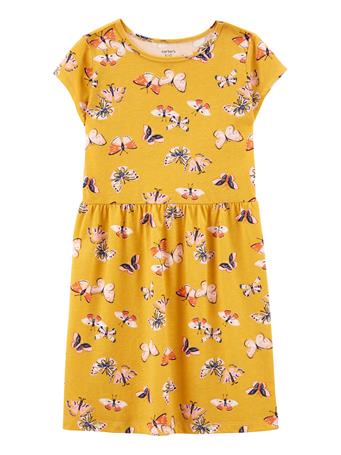 CARTER'S - Kid Butterfly Jersey Dress YELLOW
