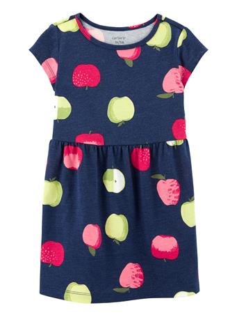 CARTER'S - Toddler Apple Jersey Dress NAVY