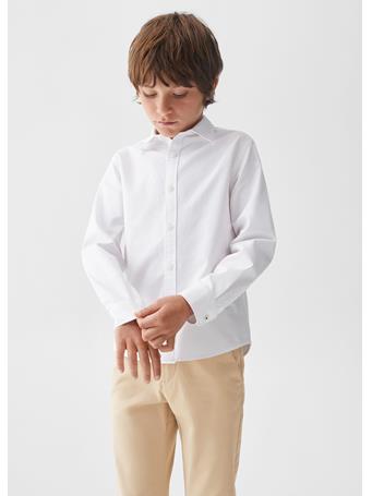 MANGO - Oxford Cotton Shirt WHITE