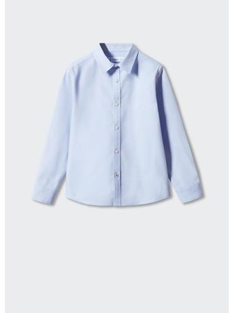 MANGO - Oxford Cotton Shirt LIGHT BLUE