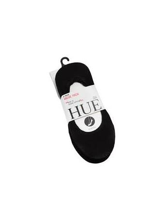 HUE - Sheer Liner Socks - 6 Pack  BLACK