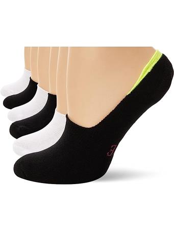HUE - Liner Socks  WHITE/BLACK