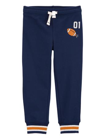 CARTER'S - Baby Football Pull-On French Terry Joggers NAVY BLUE