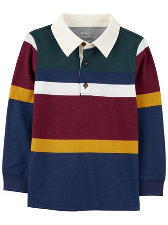 CARTER'S - Toddler Long-Sleeve Rugby Polo MULTI