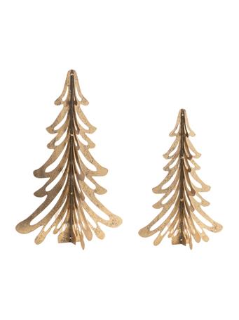 MELROSE INTERNATIONAL - Tree - Set of 2 GOLD