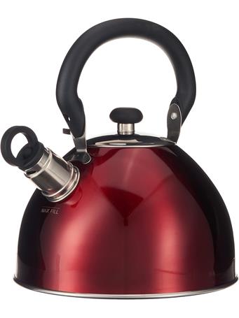 GIBSON - Mr. Coffee Red Morbern Stainless Steel Whistling Tea Kettle RED