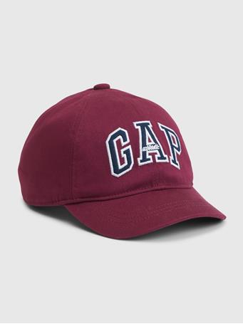 GAP - Toddler 100% Organic Cotton Gap Arch Logo Baseball Hat DEEP GARNET RED 501