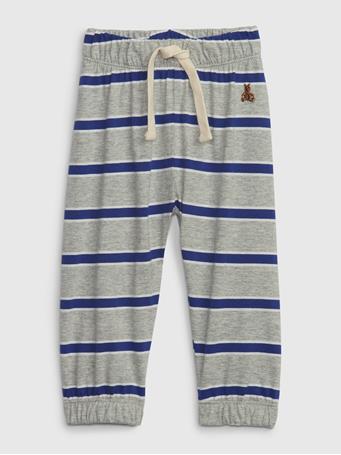 GAP - Baby 100% Organic Cotton Mix and Match Stripe Pants BLUE STRIPE