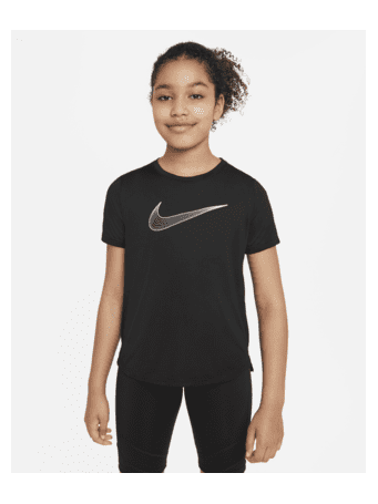 NIKE - One Big Kids' (Girls') Dri-FIT Short-Sleeve Training Top BLACK