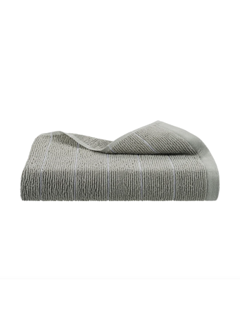 MARTEX RESTORE - Slub Stripe Towels & Wash Cloth GREY