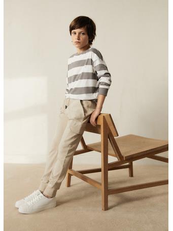 MANGO - Cargo Jogger Pants LIGHT BROWN