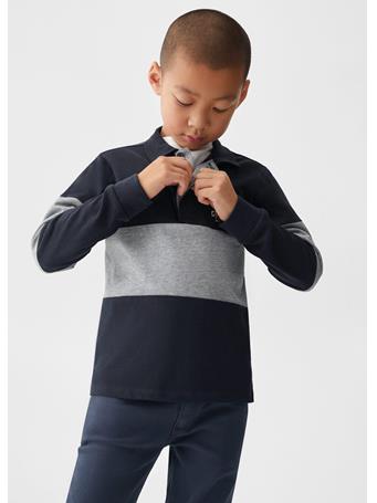 MANGO - Polo Style Sweater NAVY