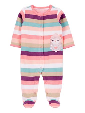 CARTER'S - Baby Owl Fleece Snap-Up Sleep & Play Pajamas MULTI