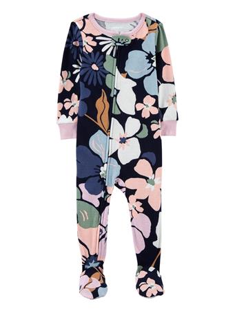 CARTER'S - Baby 1-Piece Floral 100% Snug Fit Cotton Footie Pajamas MULTI