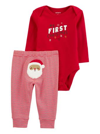CARTER'S - Baby 2-Piece My First Christmas Outfit Set RED