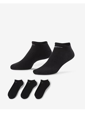 NIKE - Everyday Cushioned Trainer Socks BLACK/(WHITE)
