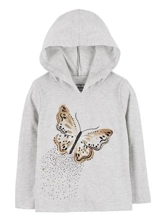 CARTER'S - Baby Butterly Hooded Tee GREY
