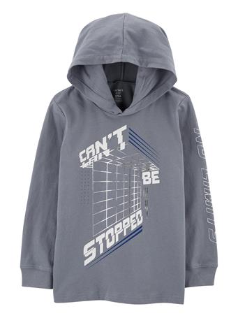 CARTER'S - Kid Can't Be Stopped Hooded Tee GREY