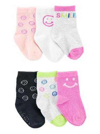 CARTER'S - Baby 6-Pack Crew Socks NO COLOR