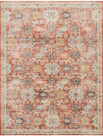 LOLOI RUGS - Magnolia Home By Joanna Gaines x Loloi Graham Persimmon 4'-0" x 6'-0" Accent Rug PERSIMMON