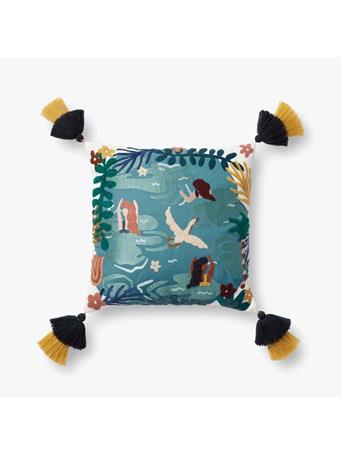 LOLOI RUGS - Decorative Pillow AQUA/MULTI