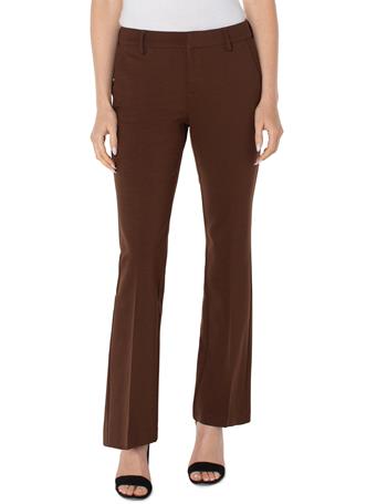 LIVERPOOL JEANS - Kelsey Flare Trouser Super Stretch Ponte BROWNSTONE