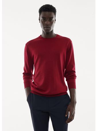 MANGO - Merino Wool Washable Sweater RED