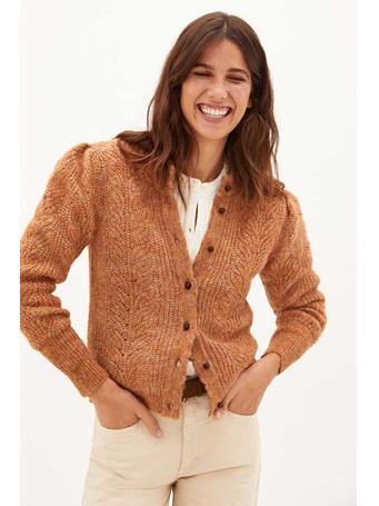 HOSS INTROPIA - Carole Multicolored Knitted Jacket BEIGE