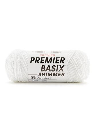 PREMIER YARNS - Premier Basix Shimmer 1 WHITE