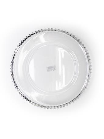 Beaded Edge Plate Charger SILVER
