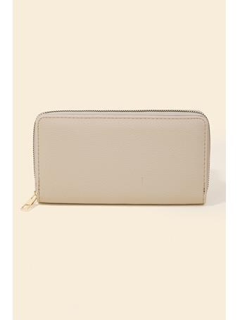 ANARCHY STREET - Soft Faux Leather Rectangle Wallet TAUPE