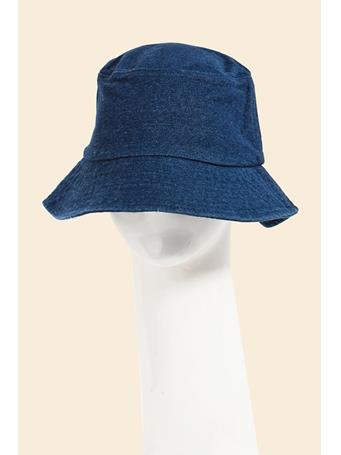 ANARCHY STREET - Solid Denim Blue Bucket Hat DARK DENIM BLUE