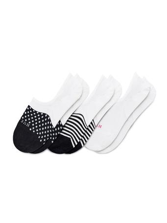 HUE - The Perfect Sneaker Liner 3 Pair Pack DOTS