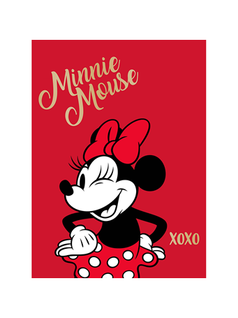 DISNEY - Minnie Twin Blanket RED