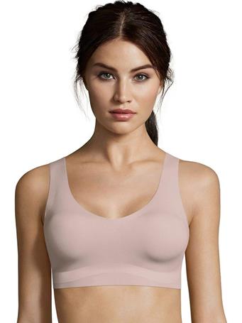 HANES - Hanes Women's Invisible Embrace Pullover Bralette WARM STEEL