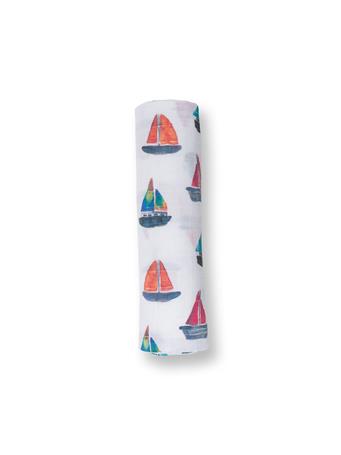 MARY MEYER - Lulujo Cotton Swaddle – Sailboat – 47×47? NO COLOR
