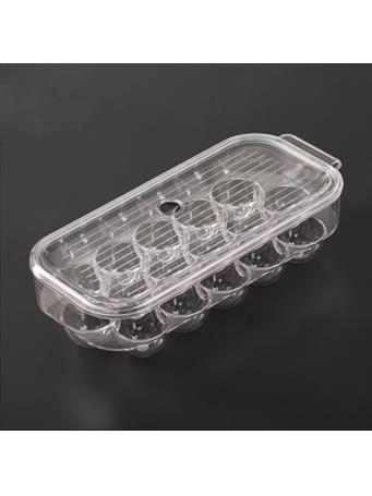 HOME ESSENTIALS - 16 Egg Capacity Tray with Lid No Color